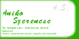aniko szerencse business card